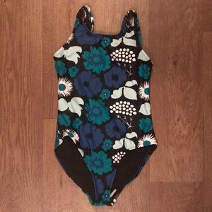 Marimekko Girls’ floral swimsuit. Size M (8)